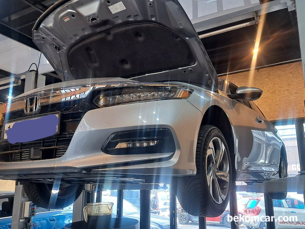 혼다어코드 9세대 1.5T CVT 미션오일교환|ベコムカー (bekomcar)