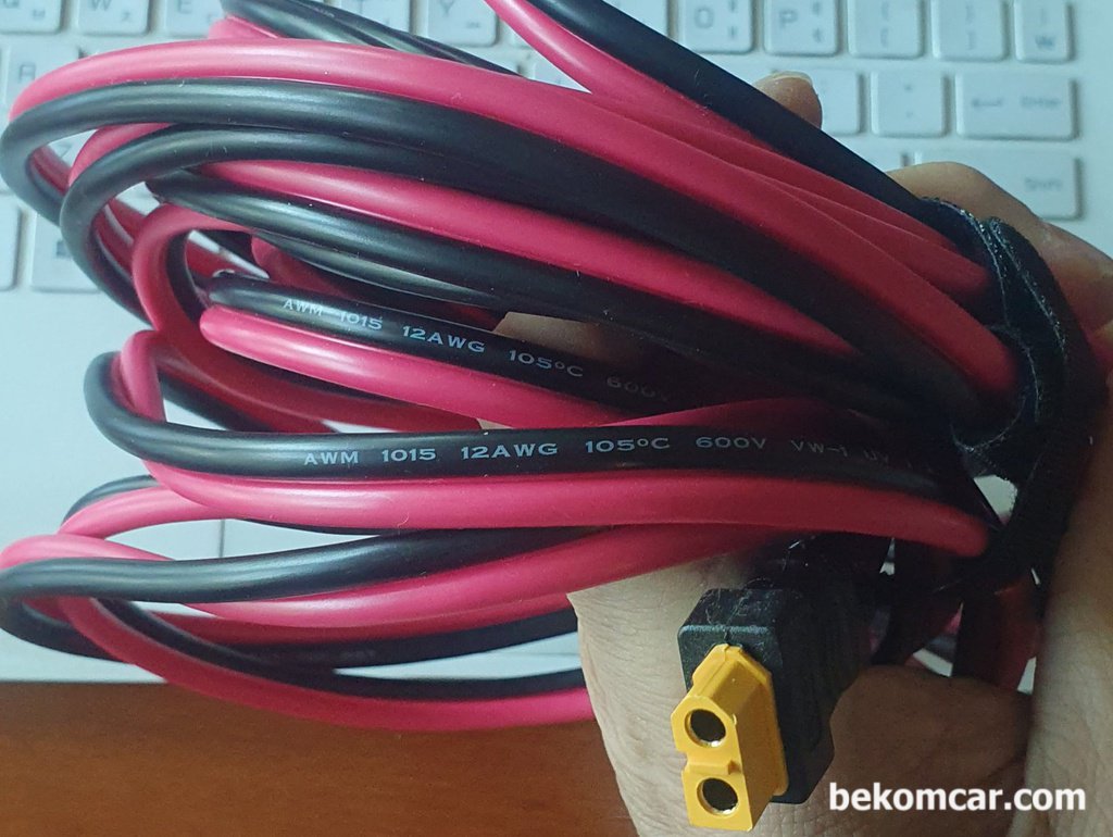차량진단시 전원 접지 공급선 12AWG 6m XT60|贝科姆汽车 (bekomcar)
