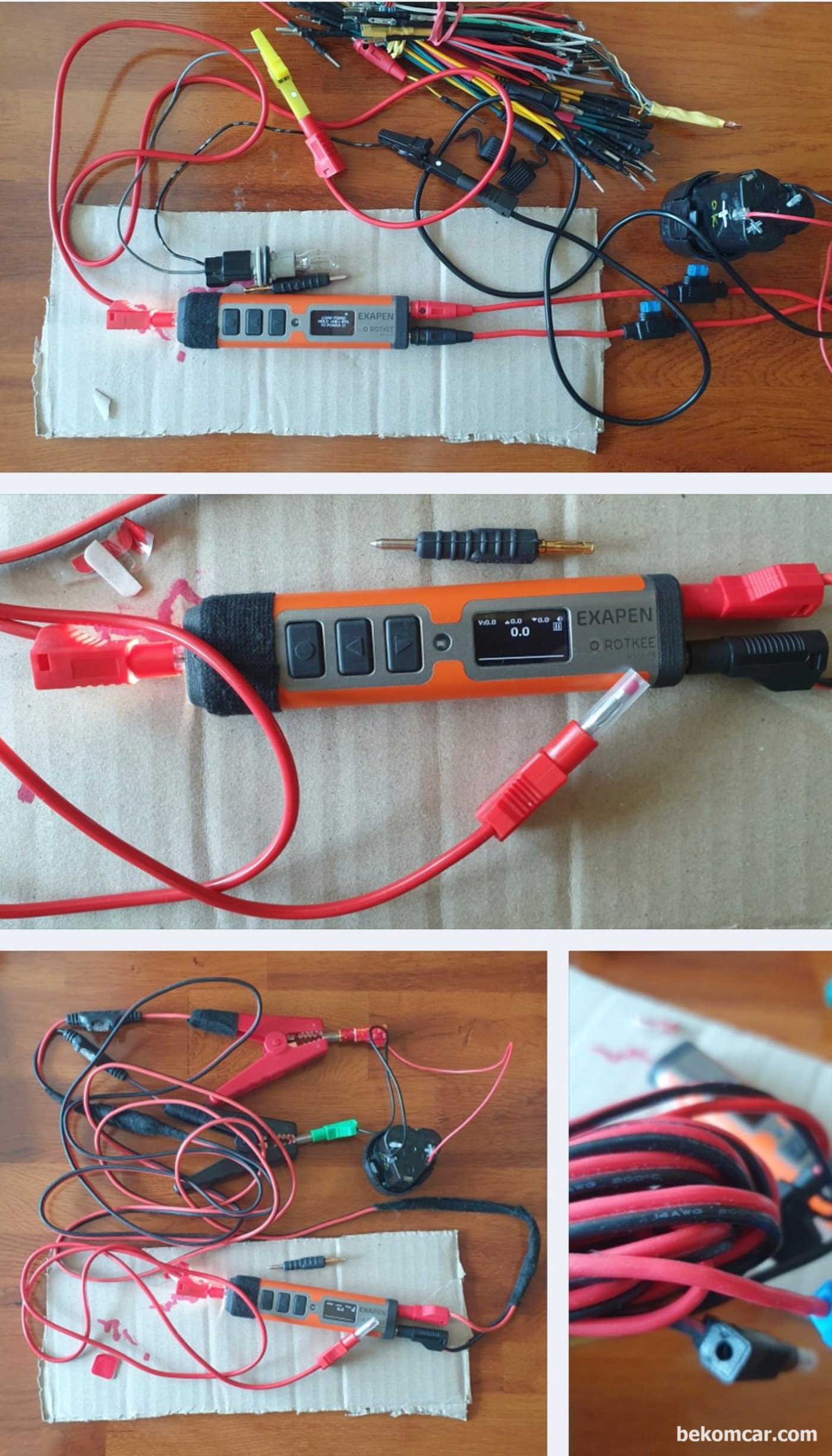 자동차 및 모든 전기.전자 장치 고장진단 및 정비에 사용 12V ~ 24V 배터리 에 사용. ROTKEE ExaPen 엑사펜|bekomcar.com