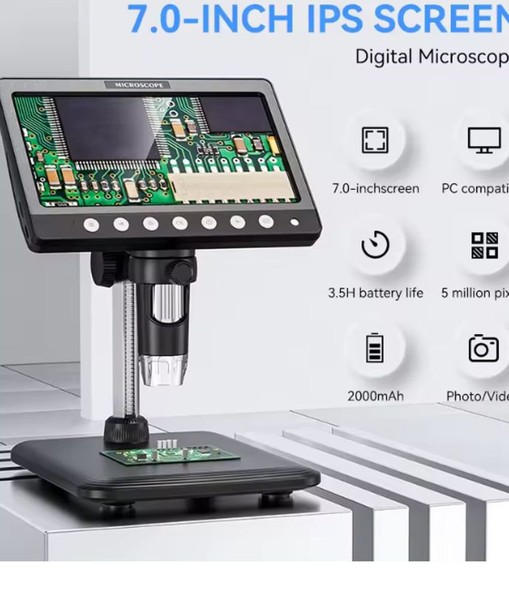 ECU 수리시 현미경, 7Inch IPS Digital Coin Microscope|ベコムカー (bekomcar)