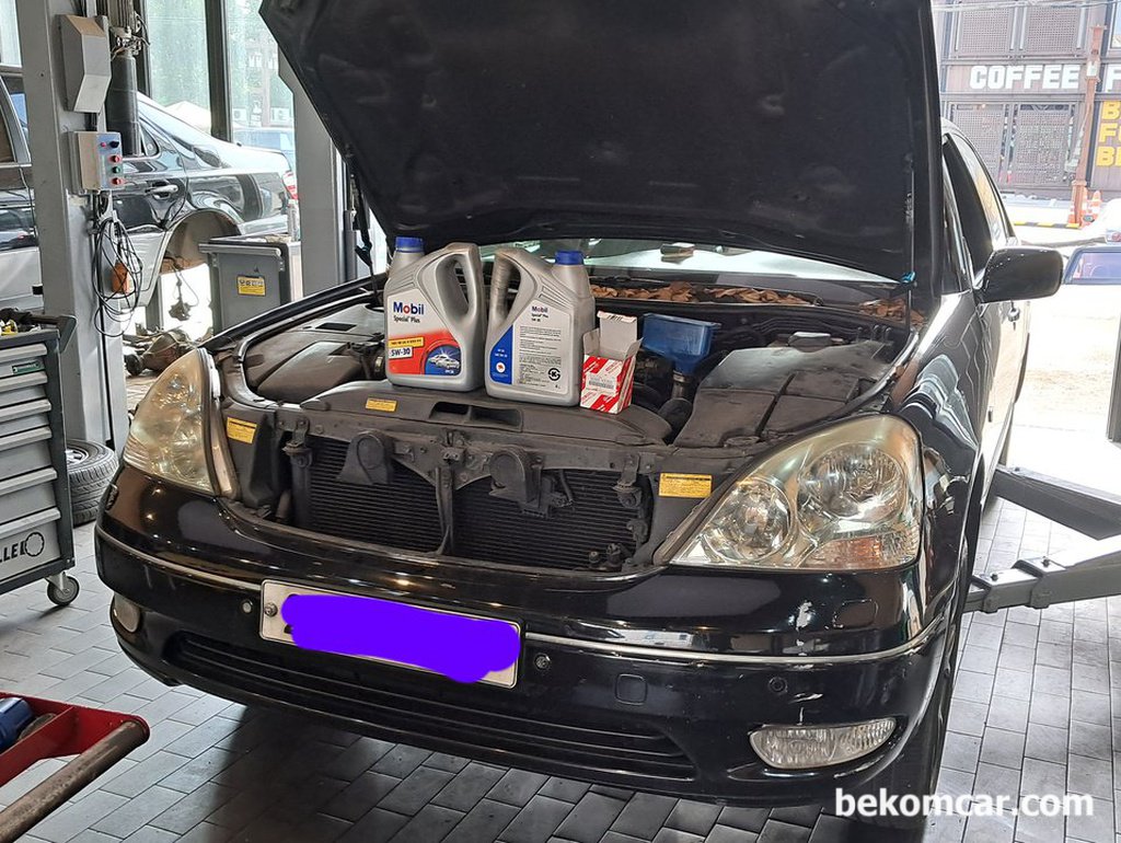 2002년 렉서스LS430, 엔진오일 교환 & 베콤카 점검|bekomcar.com