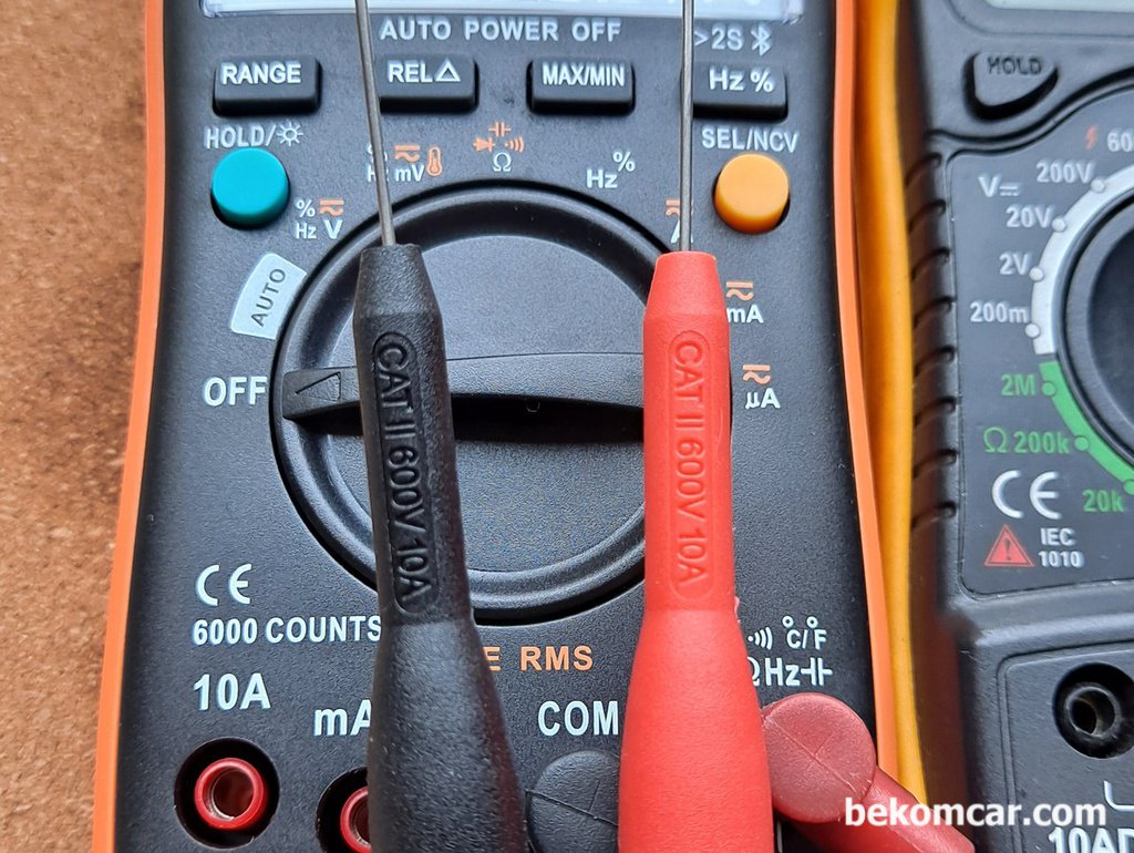 ANENG 9002 블루투스 멀티테스터기 와 백프로브|bekomcar.com