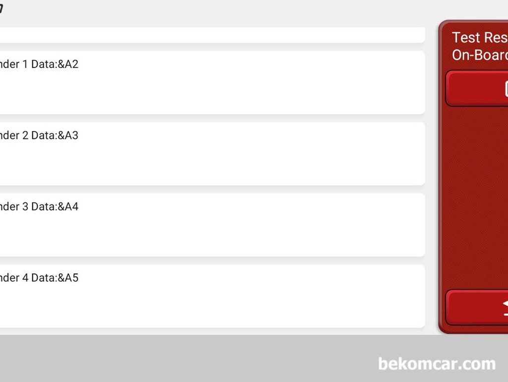 실화 진단시 검증하는 방법중 하나 OBD2 Mode #6|bekomcar.com