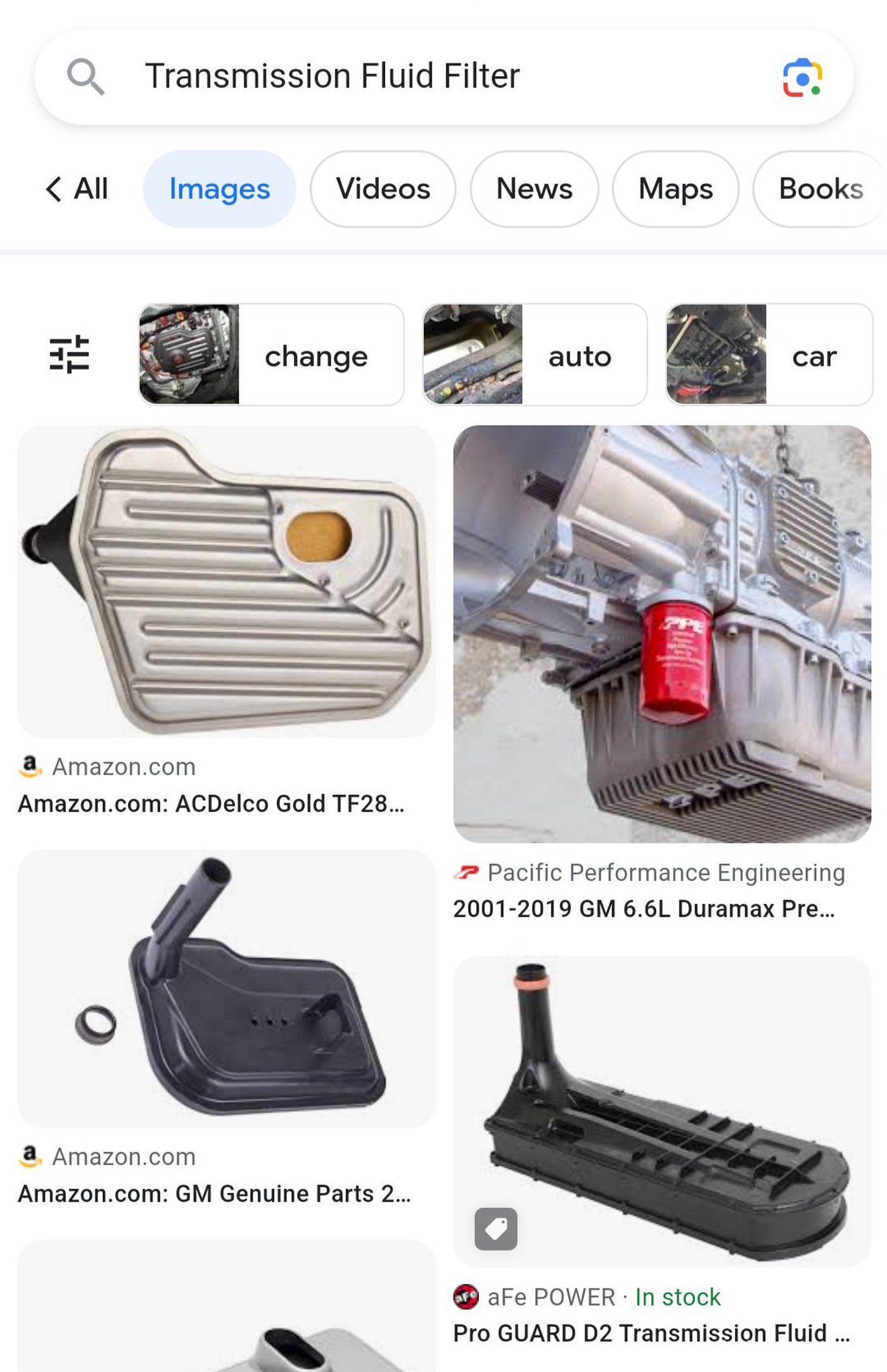 Transmission Fluid Filter검색시 구글이미지 검색결과. Courtesy of Google|بيكومكار  (bekomcar)
