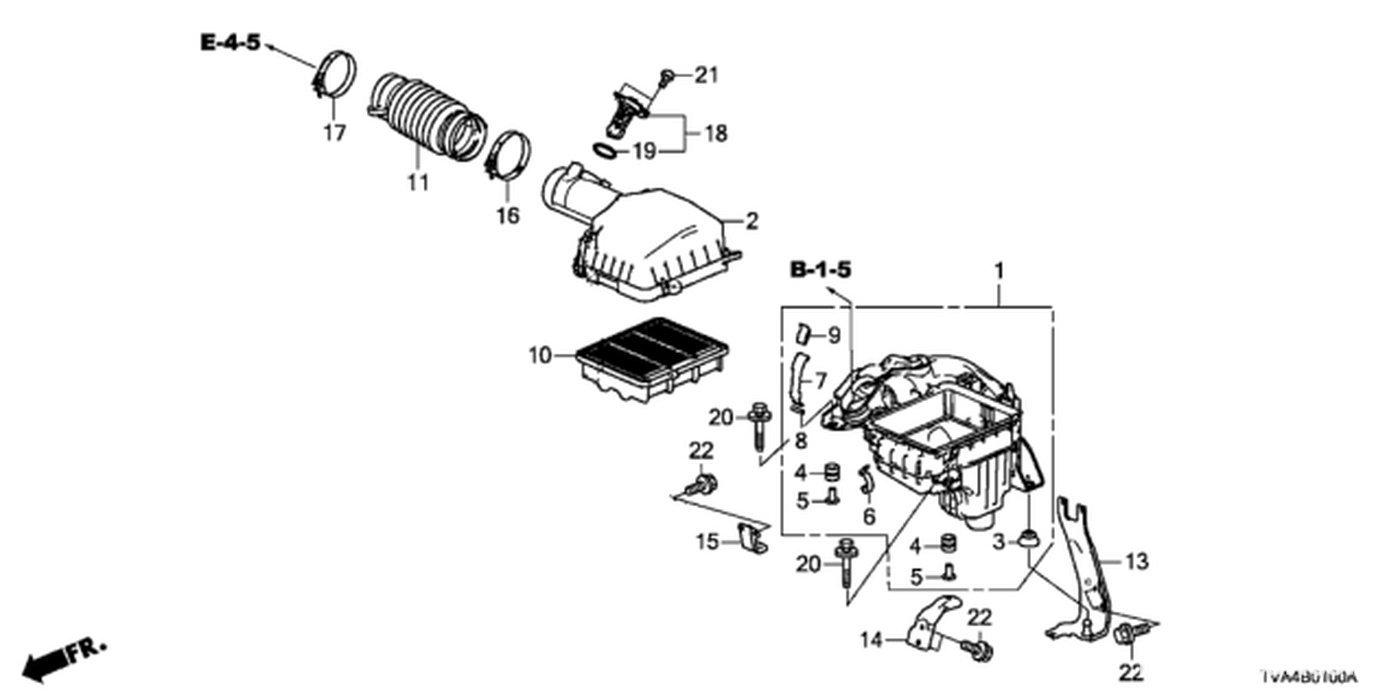 #7. Honda 17217-PN4-300, Clip, Wire
#11. Honda 17225-6A0-A00, Tube, Air Flow
#18. Honda 37980-5BA-A01Meter Assembly, Air Flow|ベコムカー (bekomcar)