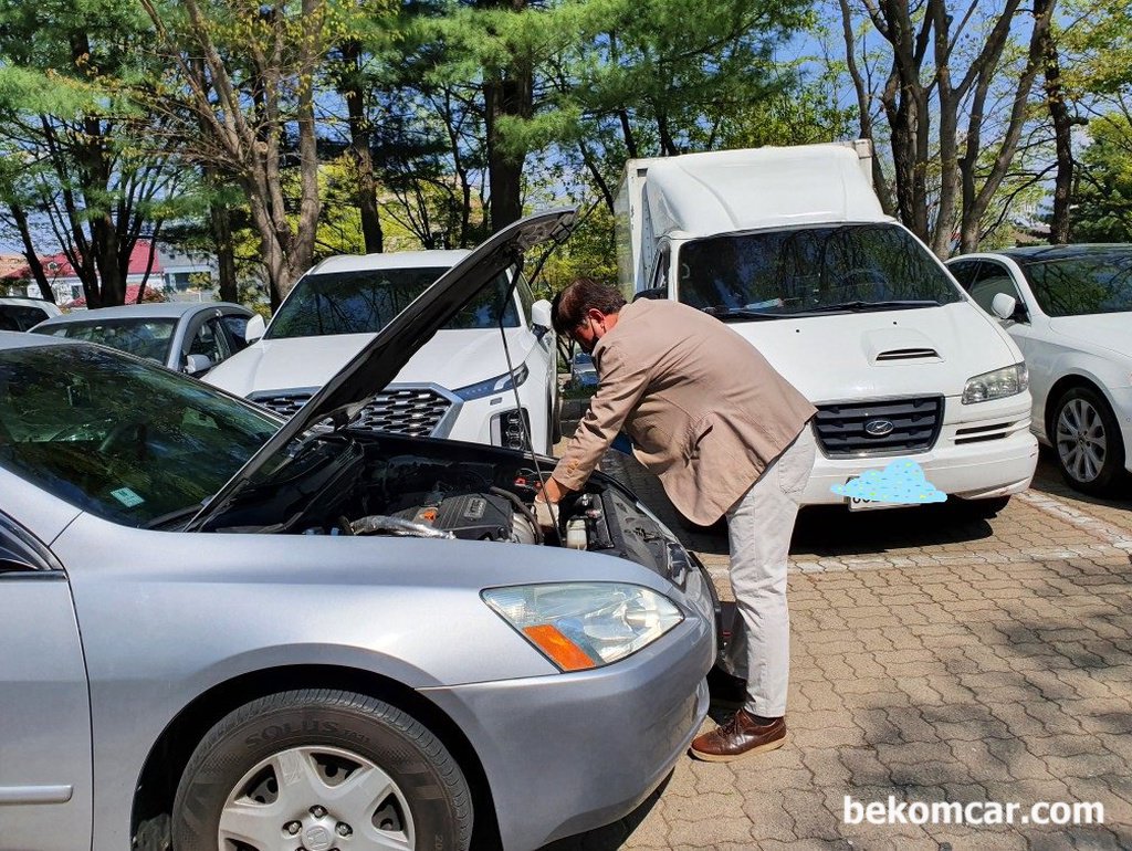 출장 차량점검, 혼다 어코드 7세대 엔진등 점검|ベコムカー (bekomcar)