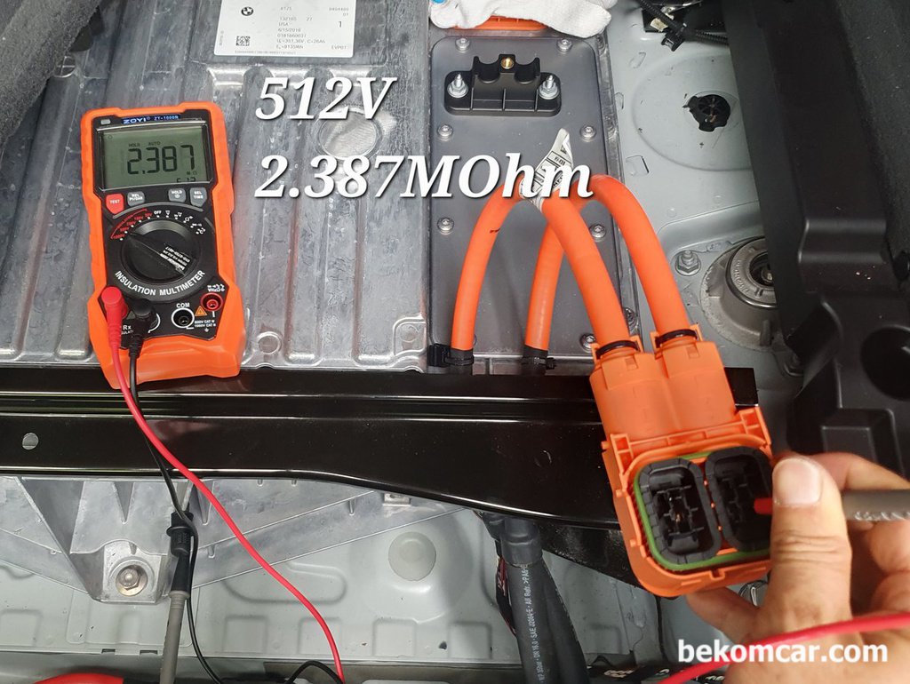 전기차 하이브리드 고전압 절연저항 최소 1M옴이상|bekomcar.com