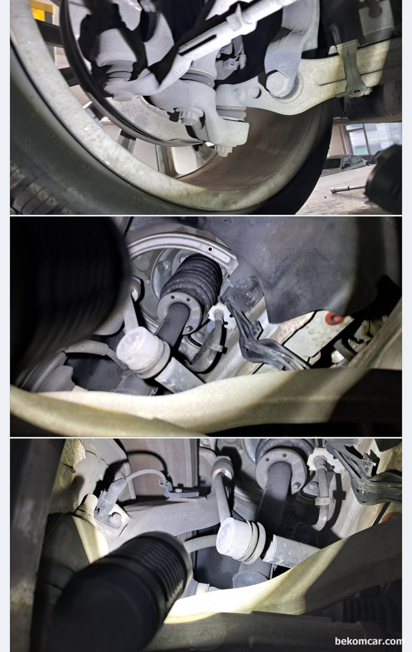 범생이 벤츠 W213 E350 2021 중고차 구매전 점검 기록마무리 한다. CV, 타이로드, UCA, LCA, 링크등 각종 부싱류 상태, 특이사항 없다.|베콤카 차량정밀진단