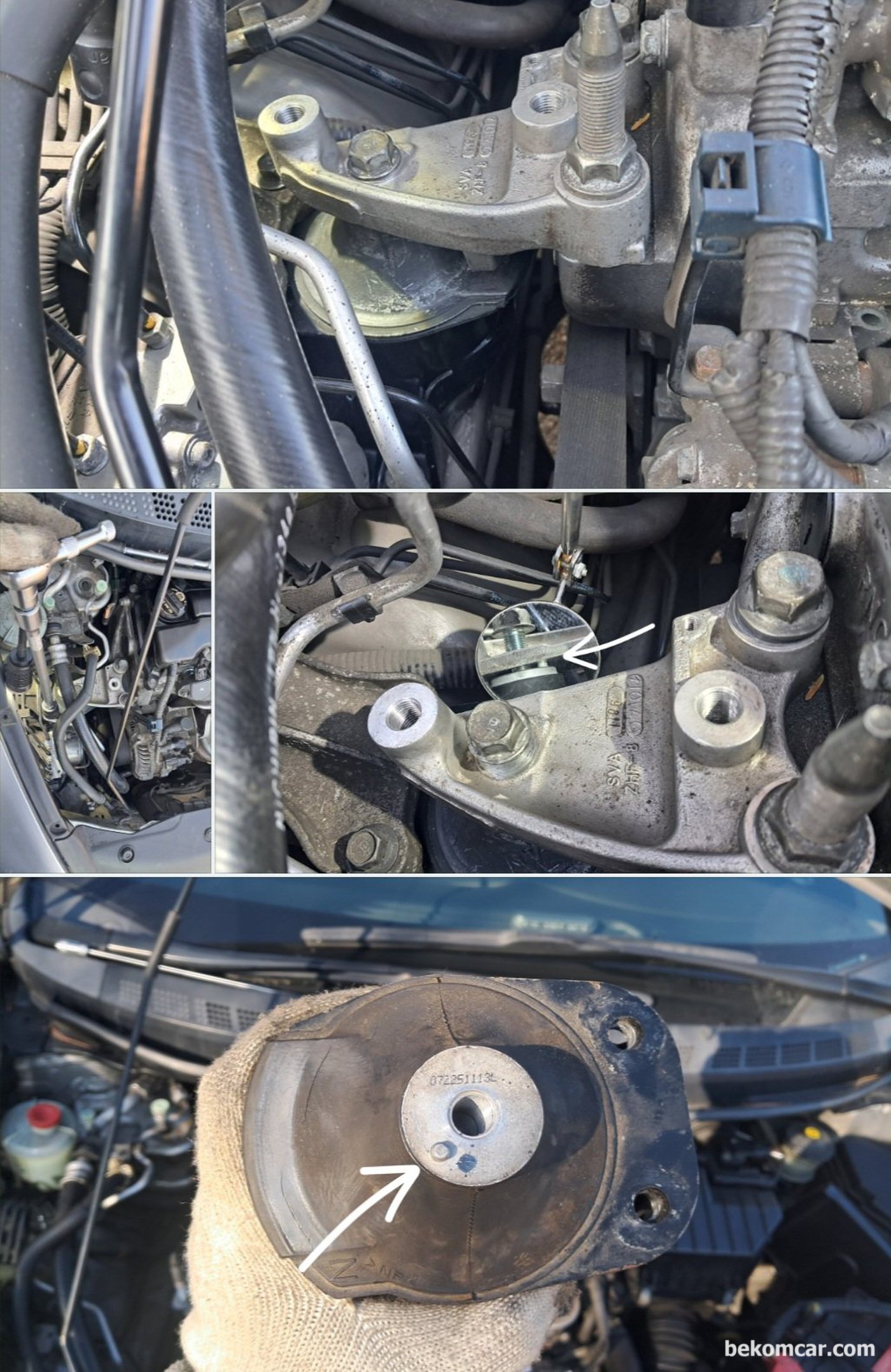 혼다 시빅 8세대 1.8L R18A1 엔진마운트 교환 기록이다. 특히 냉간시 많이 떨리거나 턱 턱 소음이 있는 경우 꼭 엔진마운트 도 환인 해 본다. 예산니 많이 없는경우 조수석 쪽 Front Right 엔진마운트 만 이라도 교환하도록 한다.|베콤카 차량정밀진단