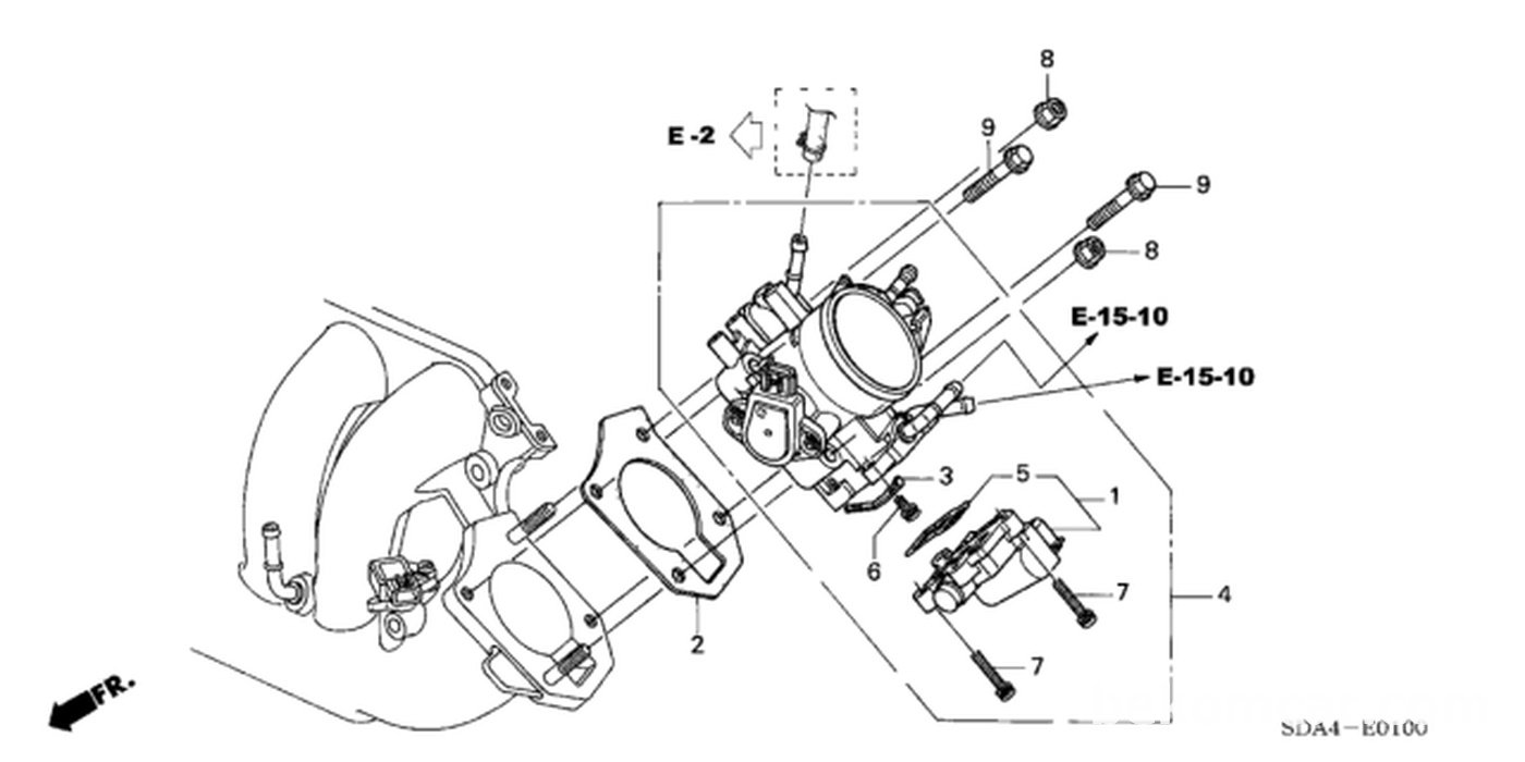 #2. 16176-RAA-A01 Throttle Body Gasket
#5. 16456-PND-A01 Idle Air Control Valve Gasket|بيكومكار  (bekomcar)
