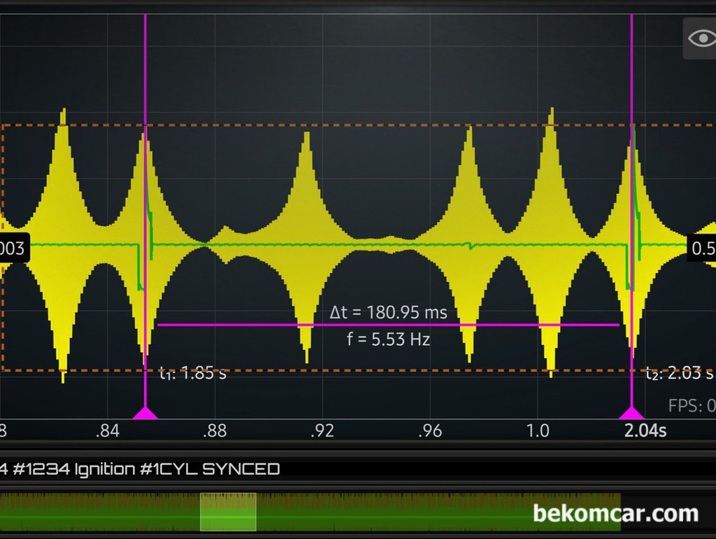 HS512Max 자동차전용 오실로스코프 활용사례, BMW Z4 점화상태  점검|贝科姆汽车 (bekomcar)