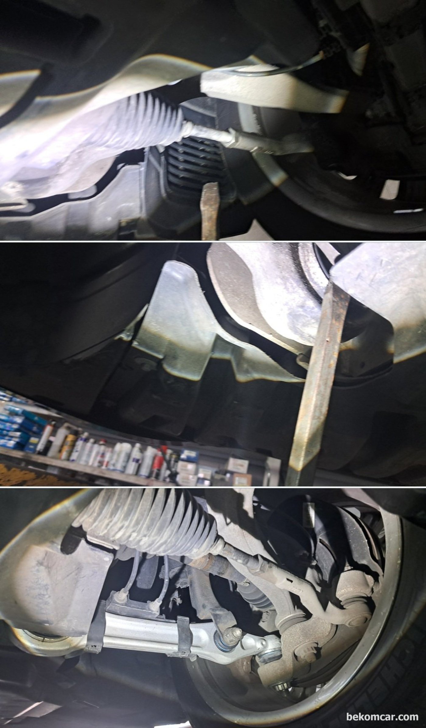 벤츠 W222 S500 중고차 구매점검 매매단지는 강서구에 있는 서서울모터리움 이다. 하체 점검기록이다.|베콤카 차량정밀진단