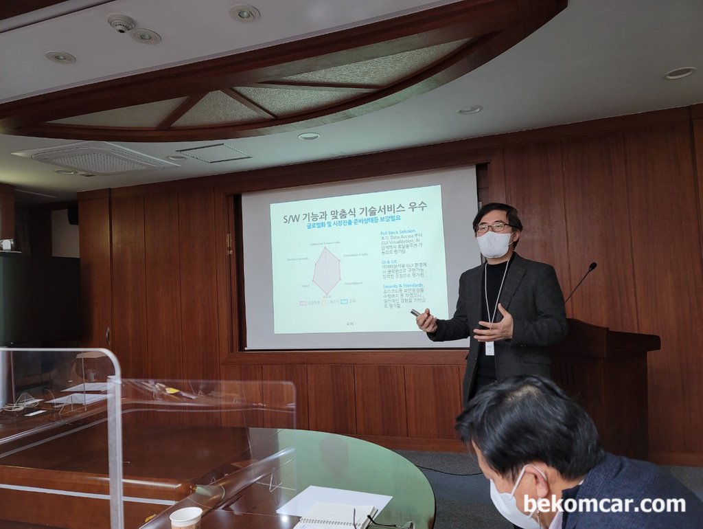 오늘은 KISTI기업지원 사업컨설팅 완료보고가 있었다.|베콤카 차량정밀진단