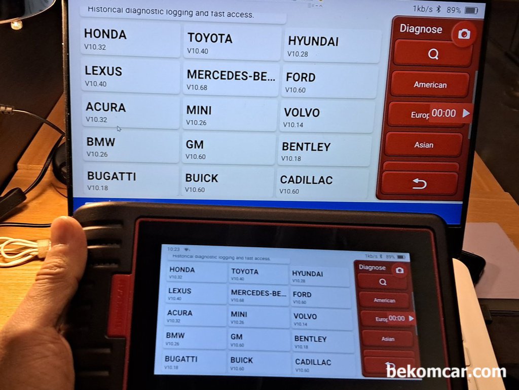 베콤카 차량 원격진단 시뮬레이션, 전세계 어디든 진단가능|bekomcar.com