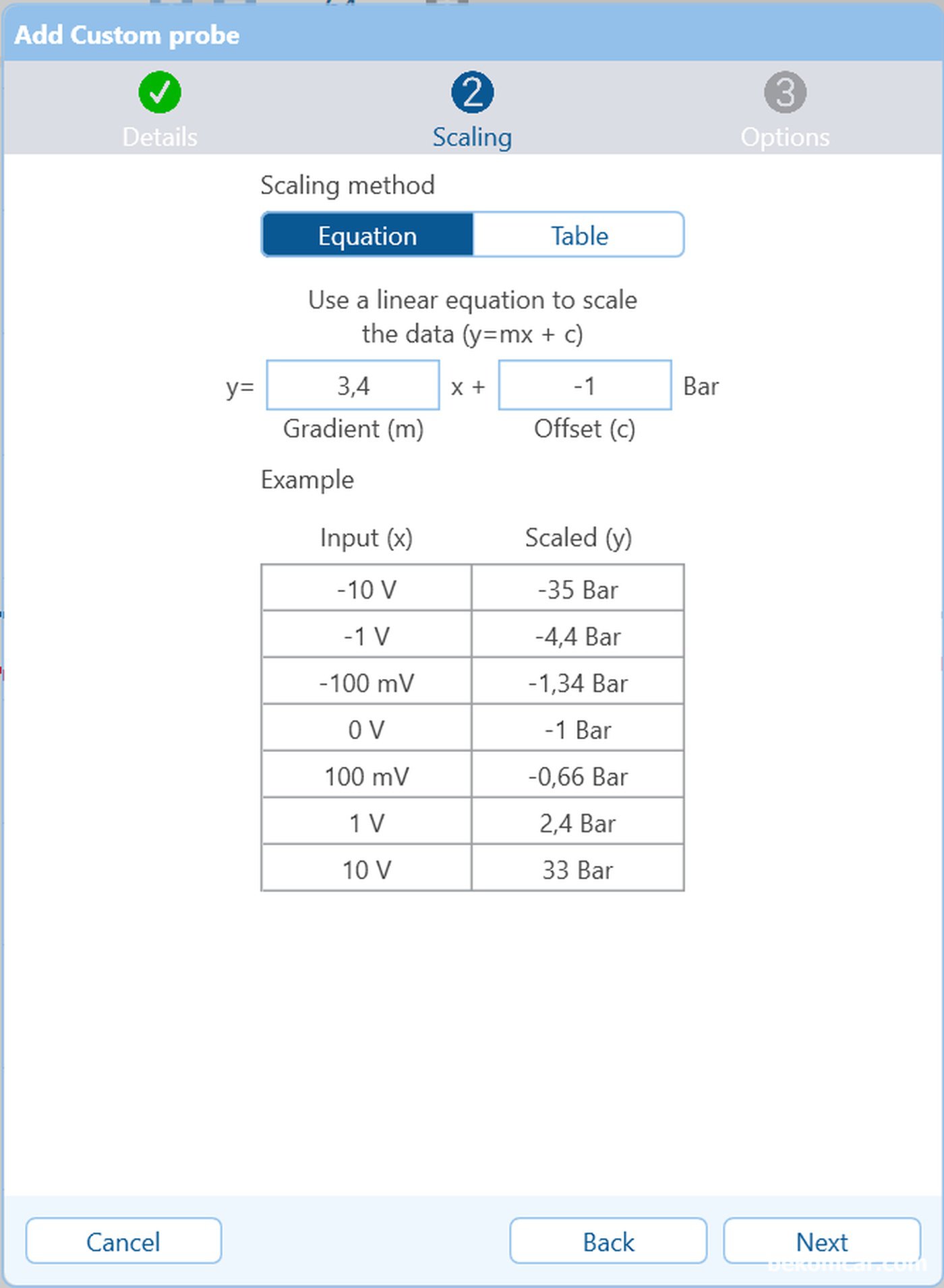 Bar units in the Pico lab scope|بيكومكار  (bekomcar)