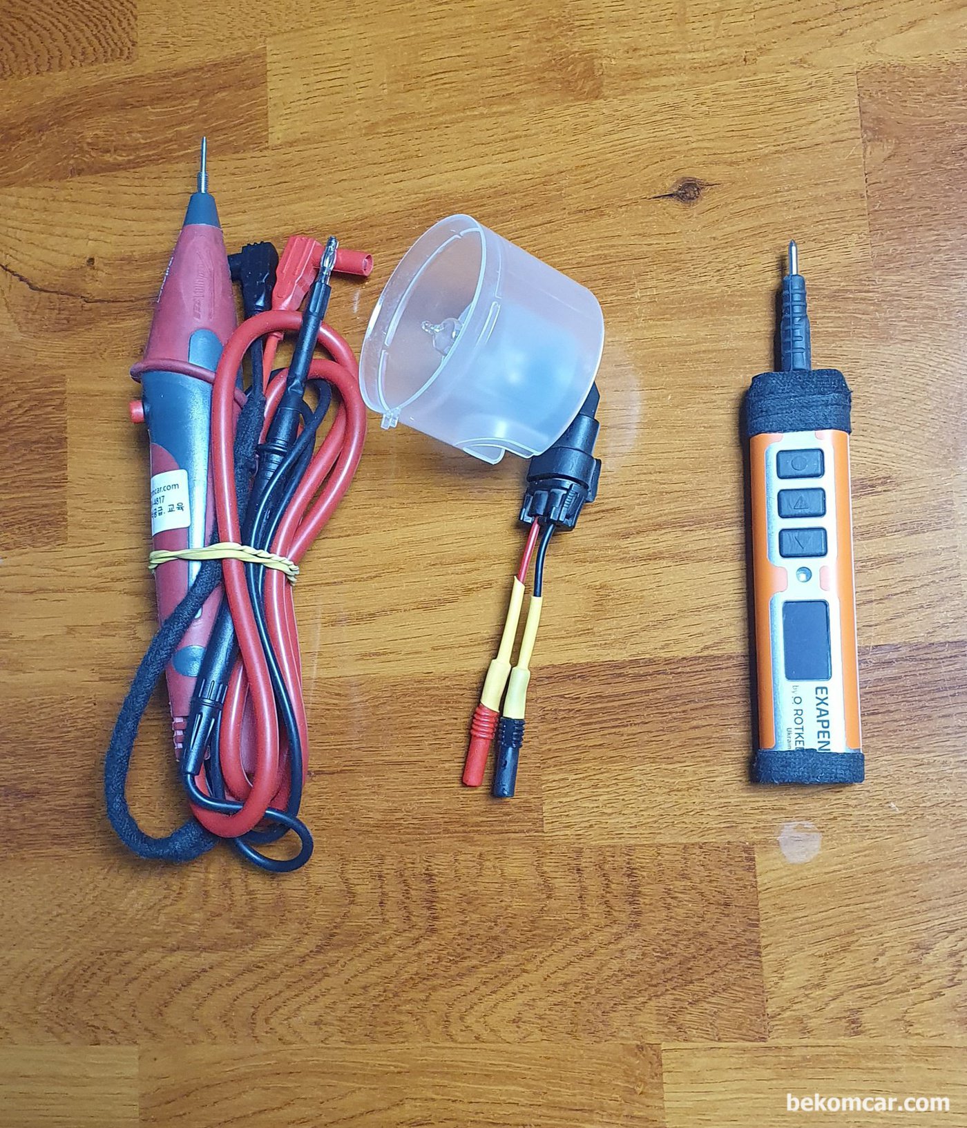 로드프로, 엑사펜 과 직접 만든 부하전압강하 측정장비 와 프로브, 현장 작업상황에 따라 다 쓸모가 있다.|بيكومكار (bekomcar)