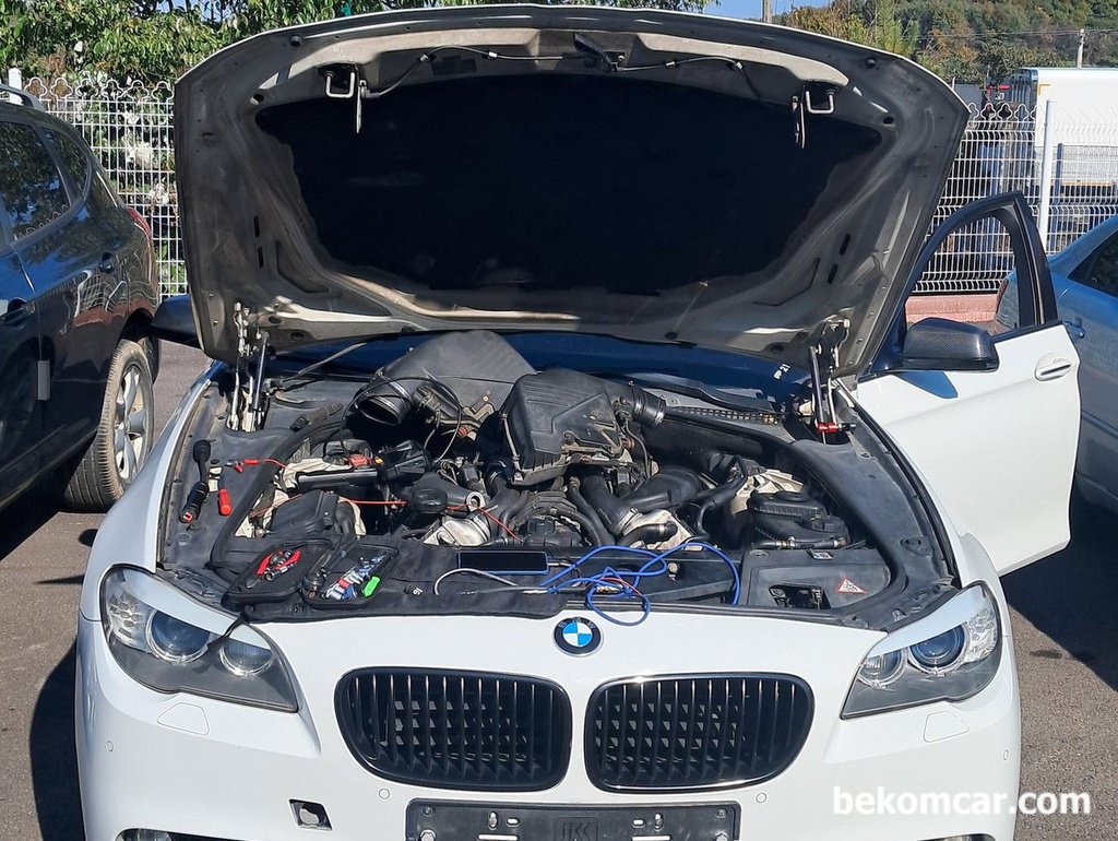 수출용 BMW 550i N63 V8 차량 출장 엔진정밀 진단사례|베콤카 차량정밀진단