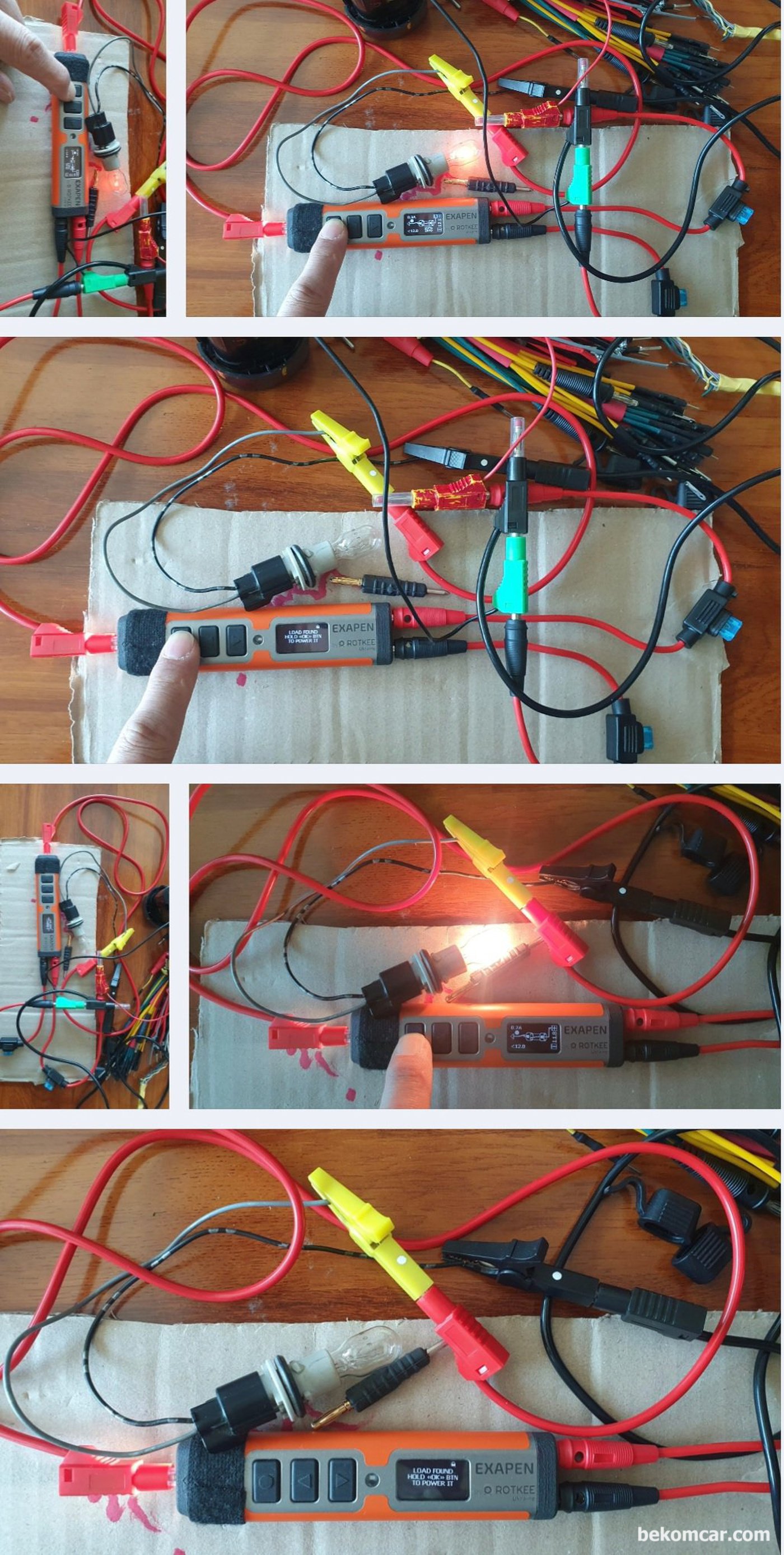자동차 및 모든 전기.전자 장치 고장진단 및 정비에 사용 12V ~ 24V 배터리 에 사용. ROTKEE ExaPen 엑사펜|بيكومكار  (bekomcar)