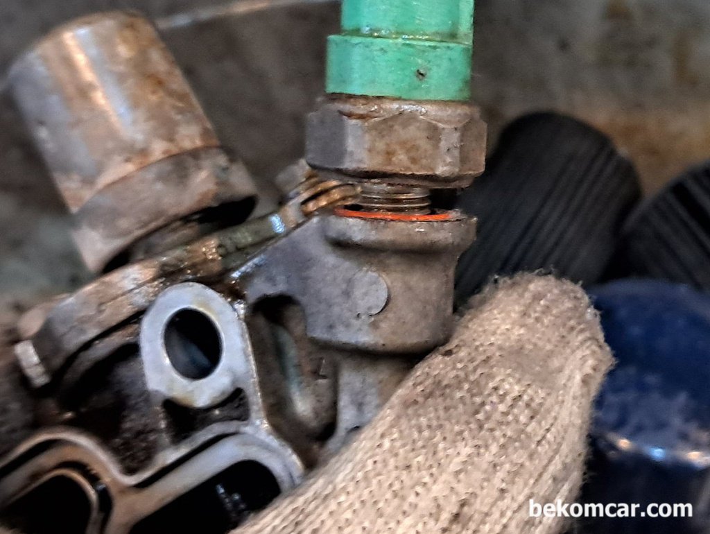 VTEC스풀벨브 누유방지 오일압력스위치 O링 교환|بيكومكار  (bekomcar)