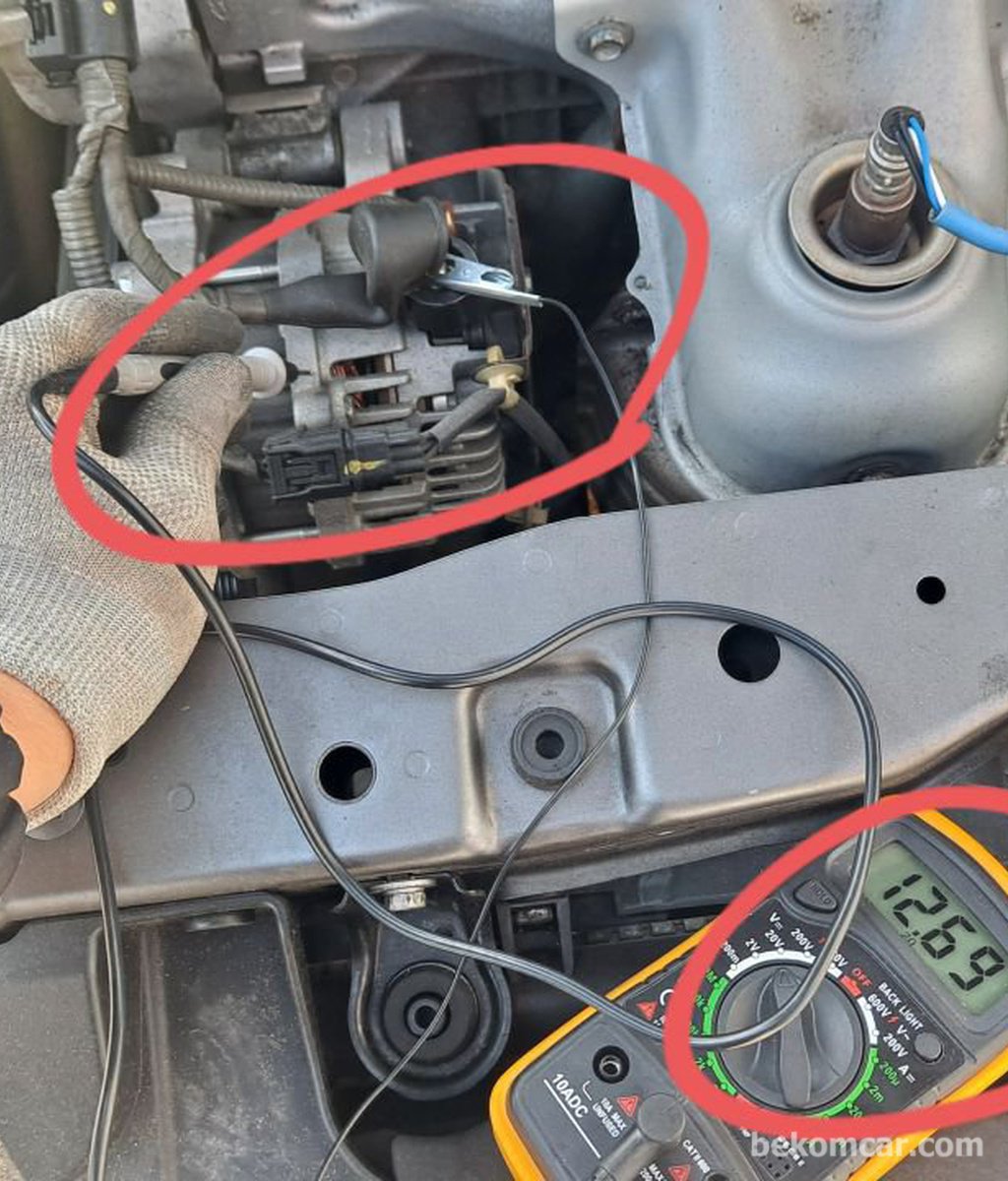 Used car purchase inspection. alternator failure case|bekomcar.com