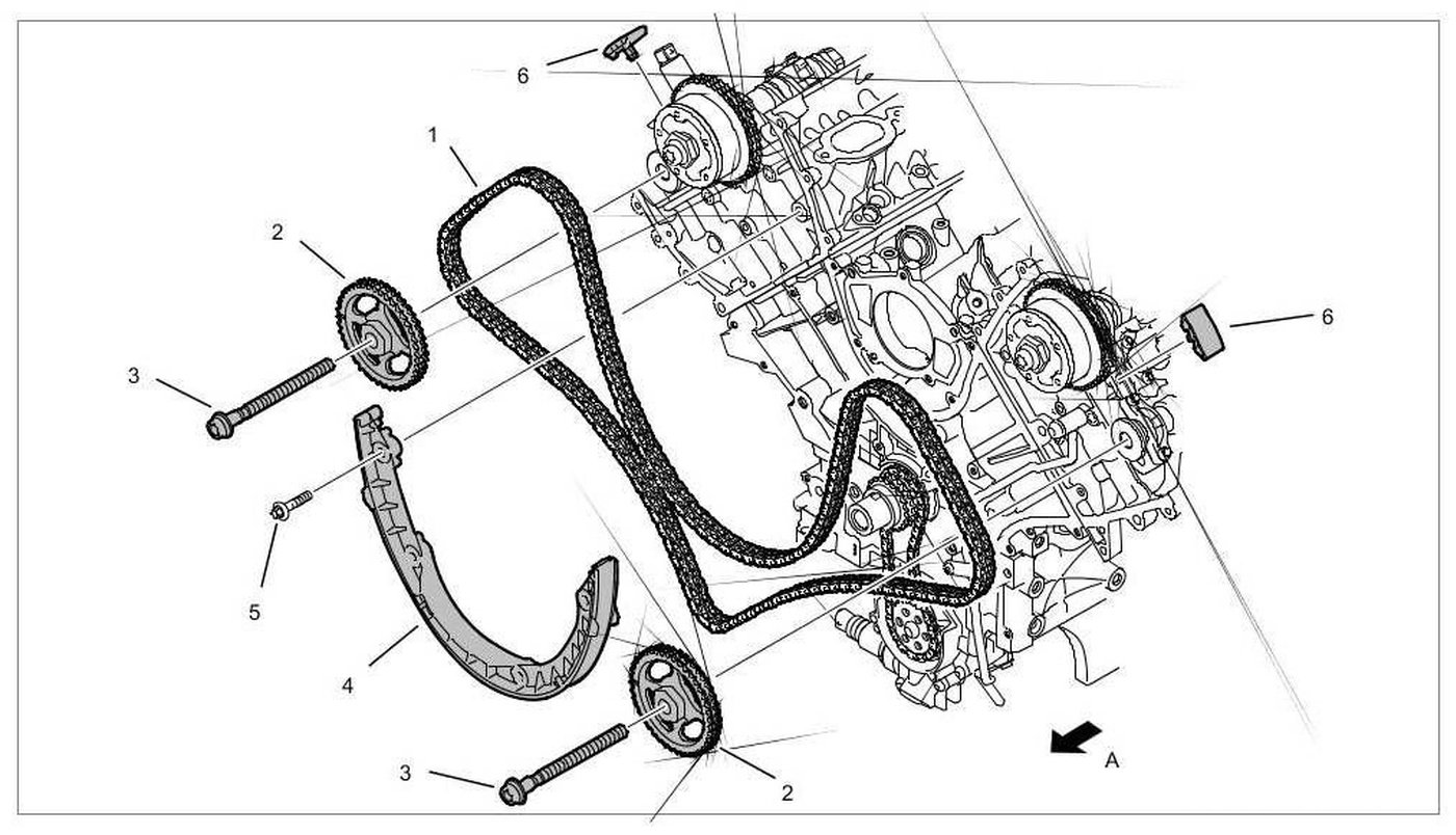 자료제공: Porsche
포르쉐 V8 4.8L 92A 엔진의 타이밍 밸트 도면이다. 뱅크1 & 뱅크2 의 흡기쪽에만 캠새프트 어드저스터가 있다. 배기쪽에는 CMP 센서가 없고 흡기에만 CMP 센서가 있다.|베콤카 차량정밀진단