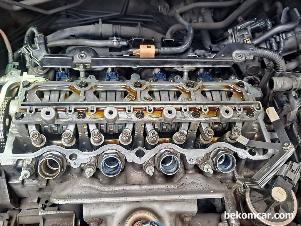 164,000km정도의 엔진속 슬러지 상태|贝科姆汽车 (bekomcar)