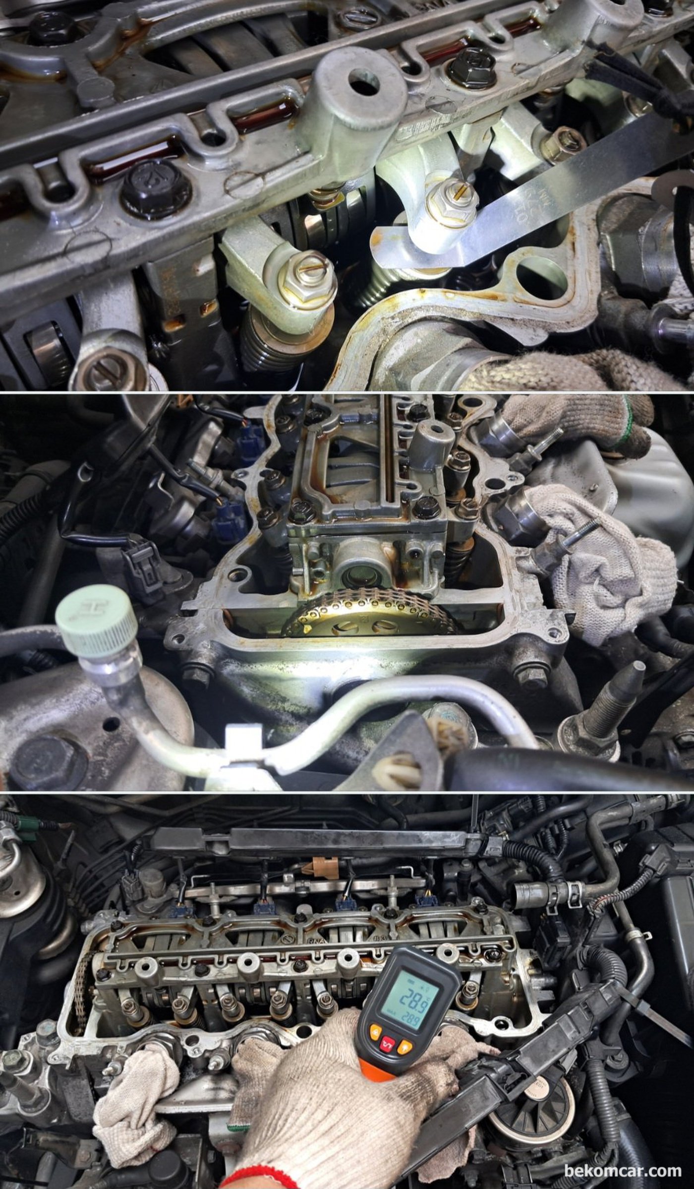 밸브간극 조정 차량은 혼다 시빅 1.8L 약 188,000km 주행했다. 벨브간극 조정 작업기록 이다. 벨브간격 조정후 가장큰 변화는 출력이 놀라울정도로 좋아졌다 는 것이다.|bekomcar.com