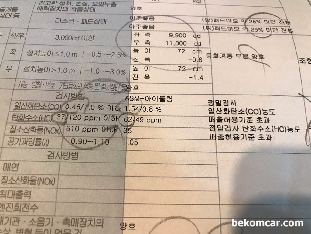 5 GAS 분석기, 배기가스 분석기 활용 엔진 운행성 진단|베콤카 차량정밀진단