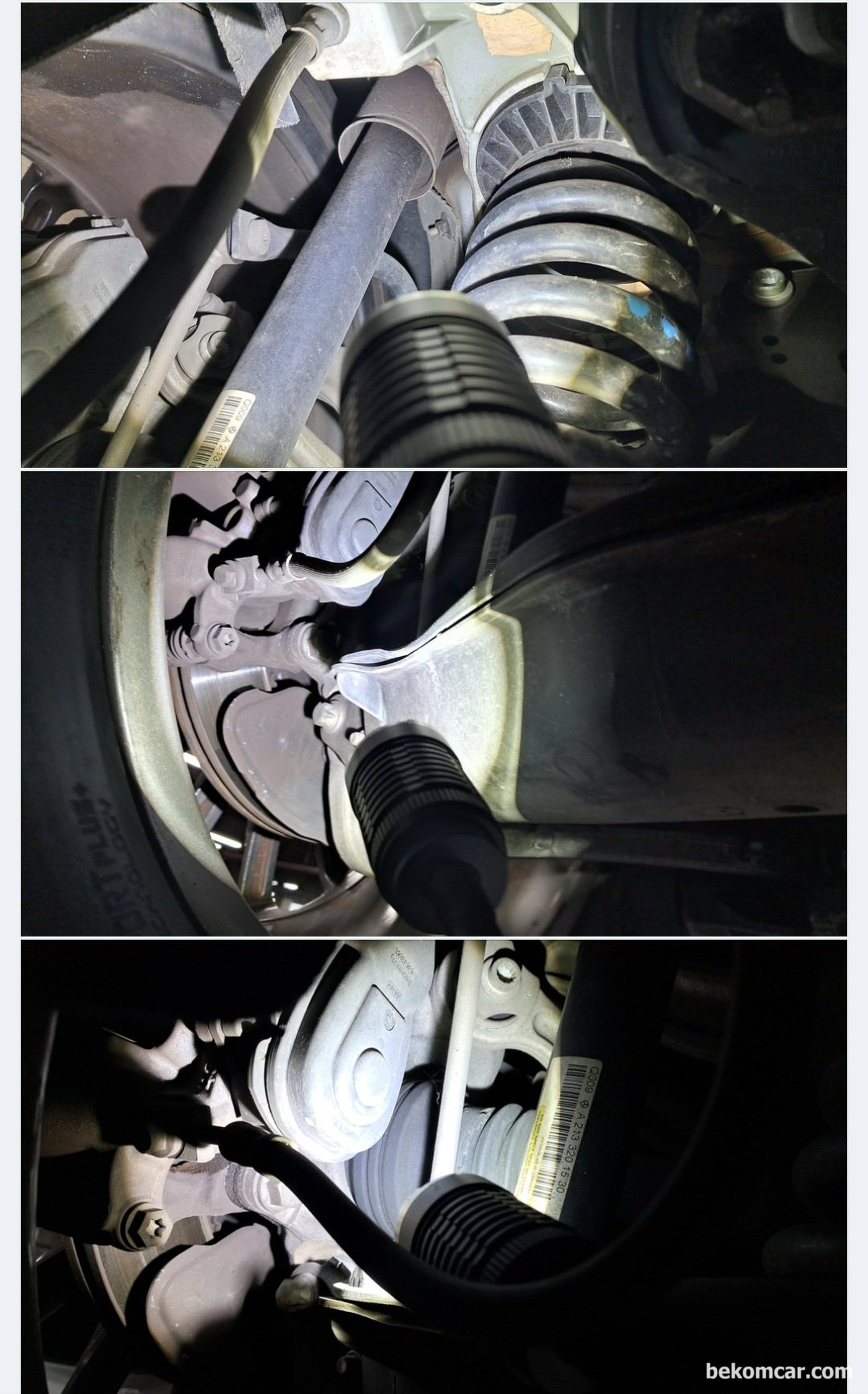 벤츠 W213 E350 2021 중고차 구매전 점검 기록마무리 한다. 서스펜션, 쇽, CV, 타이로드, UCA, LCA, 링크등 각종 부싱류 상태, 특이사항 없다.|贝科姆汽车 (bekomcar)