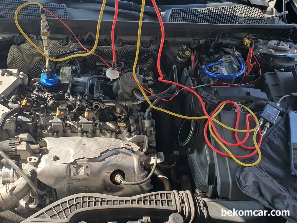 벤츠 CLA250 2021 A260 엔진, 피스톤 링 누설 블로우바이가스 측정기록|بيكومكار (bekomcar)