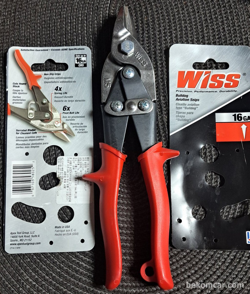 WISS 항공가위, 함석등 메탈시트 가위 16ga|베콤카 차량정밀진단