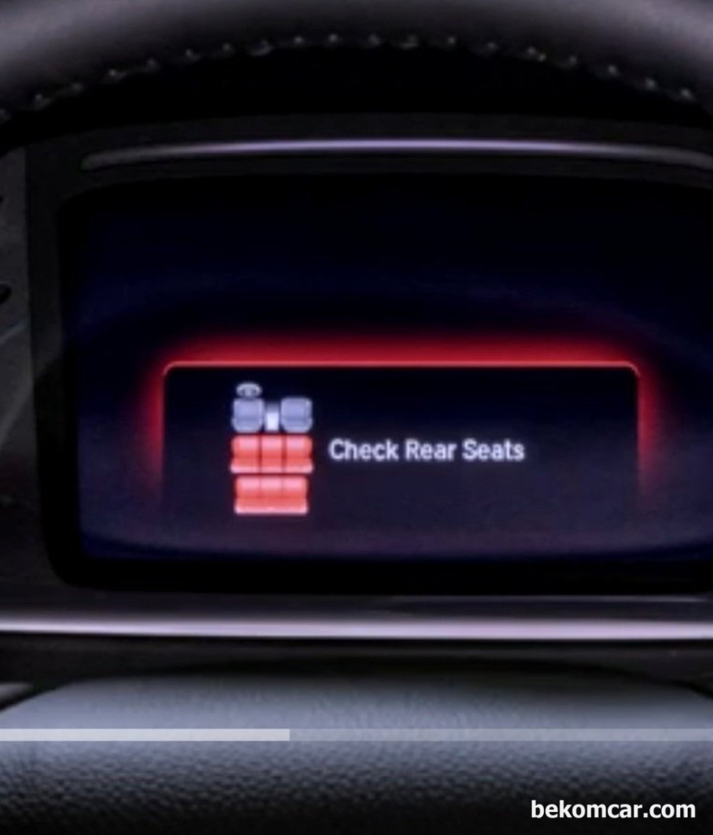 시동끄고나면 '뒤자리 체크', 'Check Rear Seats' 메시지가 자꾸나오는데 무슨뜻인가요?|ベコムカー (bekomcar)