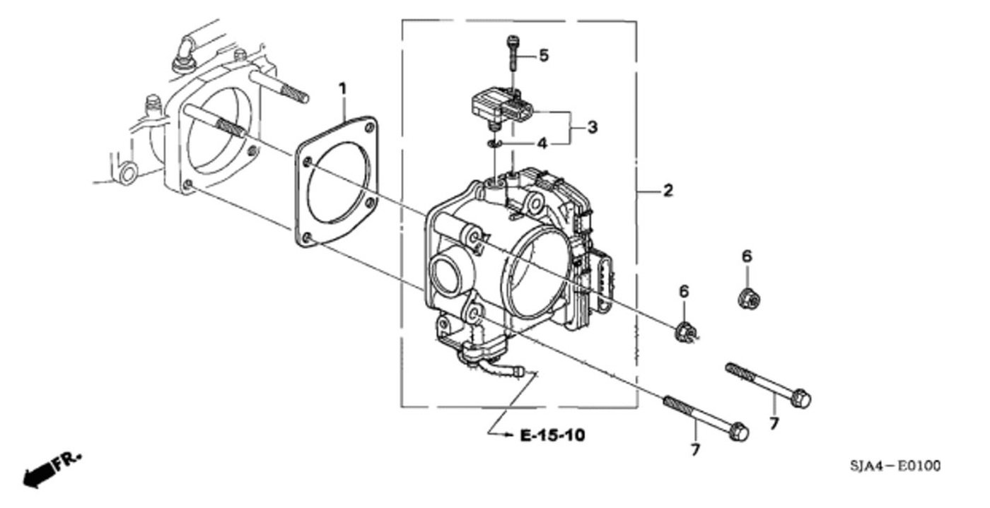 #1. 16176-RCA-A02. Fuel Injection Throttle Body Mounting Gasket|bekomcar.com