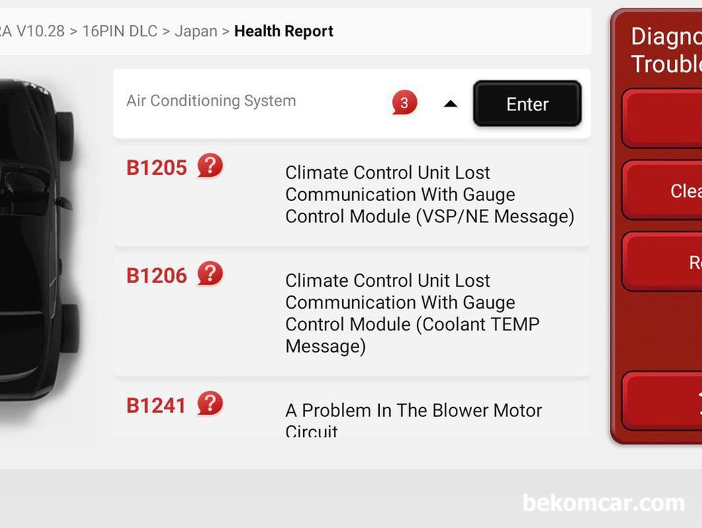 혼다 CRV3세대 에어콘 미지근한 바람 진단사례|bekomcar.com