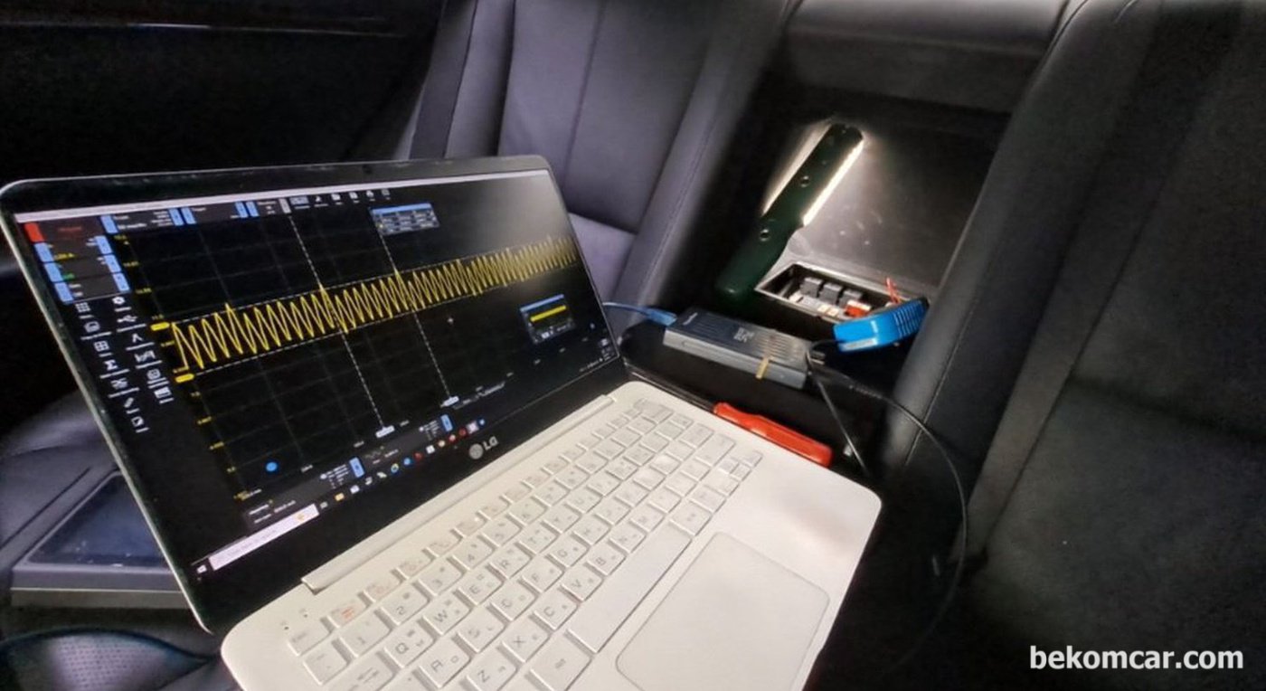 벤츠 S550 으로 연료 펌프 상태를 진단하고 있다. 사용하는 전류 및 모터 회전속도 등을 분석한 결과 연료 펌프는 정상작동 중이다. 그리고 8개 브러시 접촉 부분도 모두다 상태가 좋다. 당분간 연료펌프 고장 가능성은 매우 낮다.|贝科姆汽车 (bekomcar)