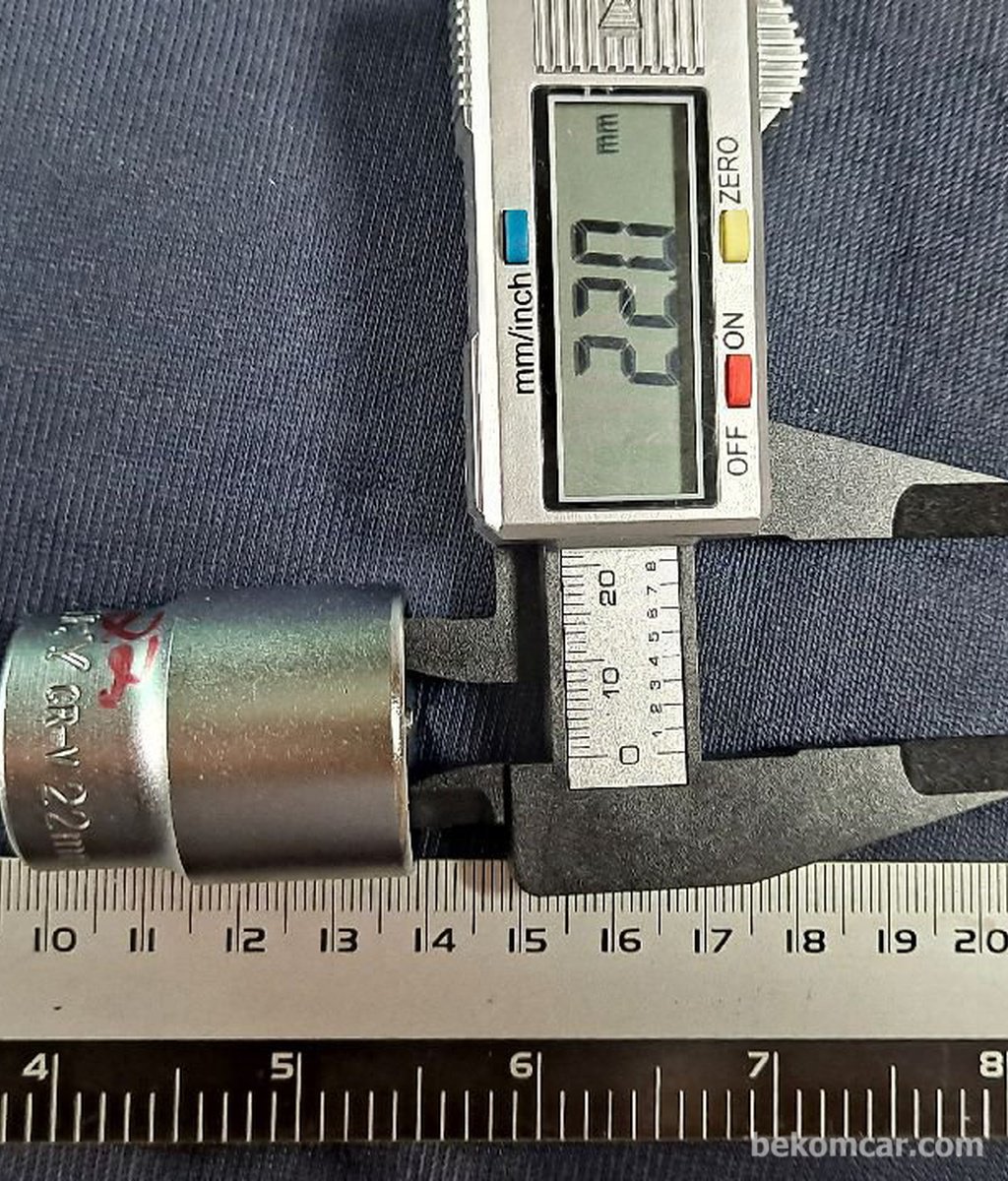 22mm 6각 소켓, 1/2"|베콤카 차량정밀진단