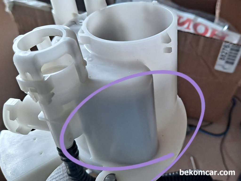 Honda Civic fuel filter after replacement|bekomcar.com