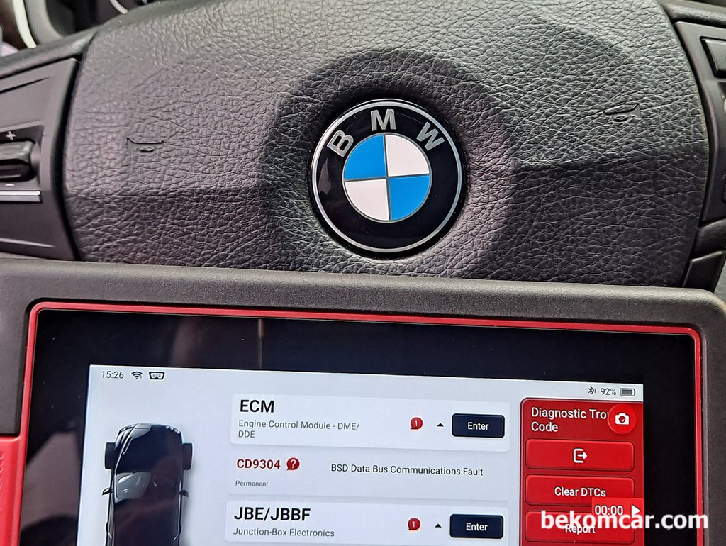 진단사례, BMW F10 528i BSD-버스 통신오류 CD9304 고장코드|贝科姆汽车 (bekomcar)