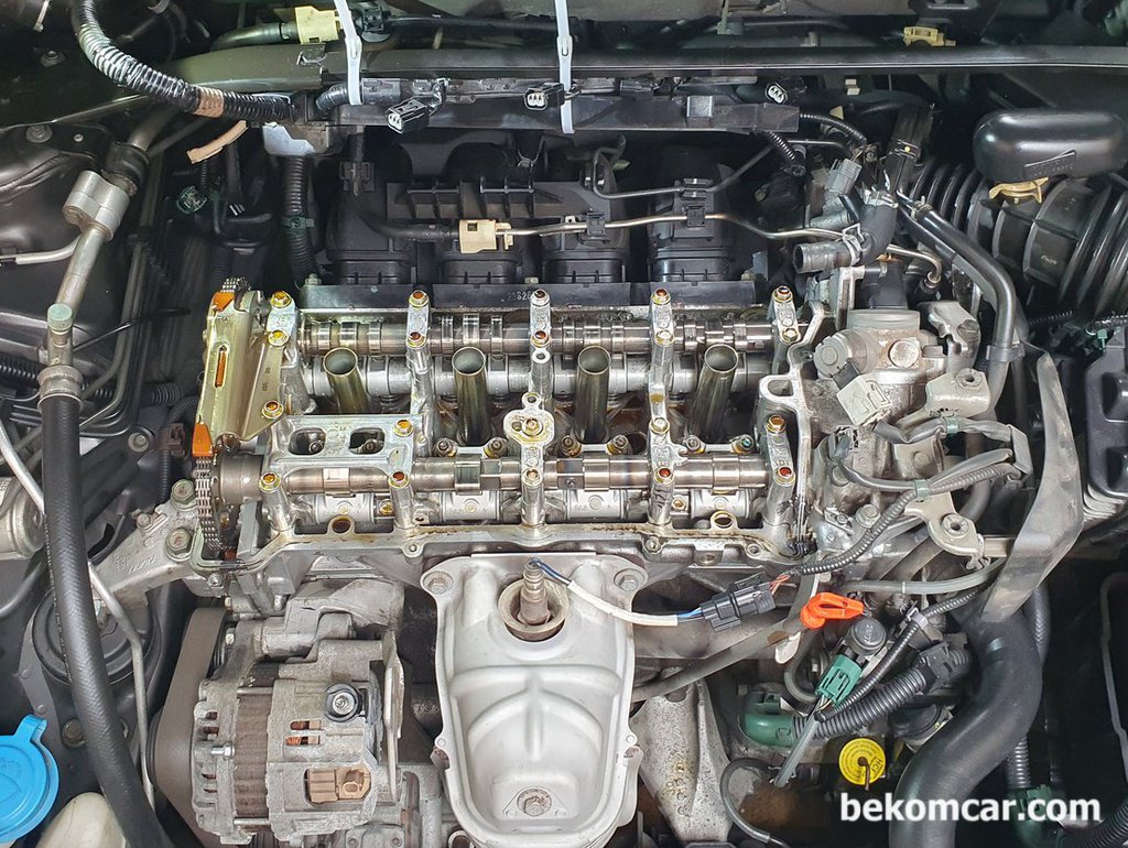 혼다 어코드 9세대 벨브커버가스켓, 스풀밸브가스켓등 작업|ベコムカー (bekomcar)