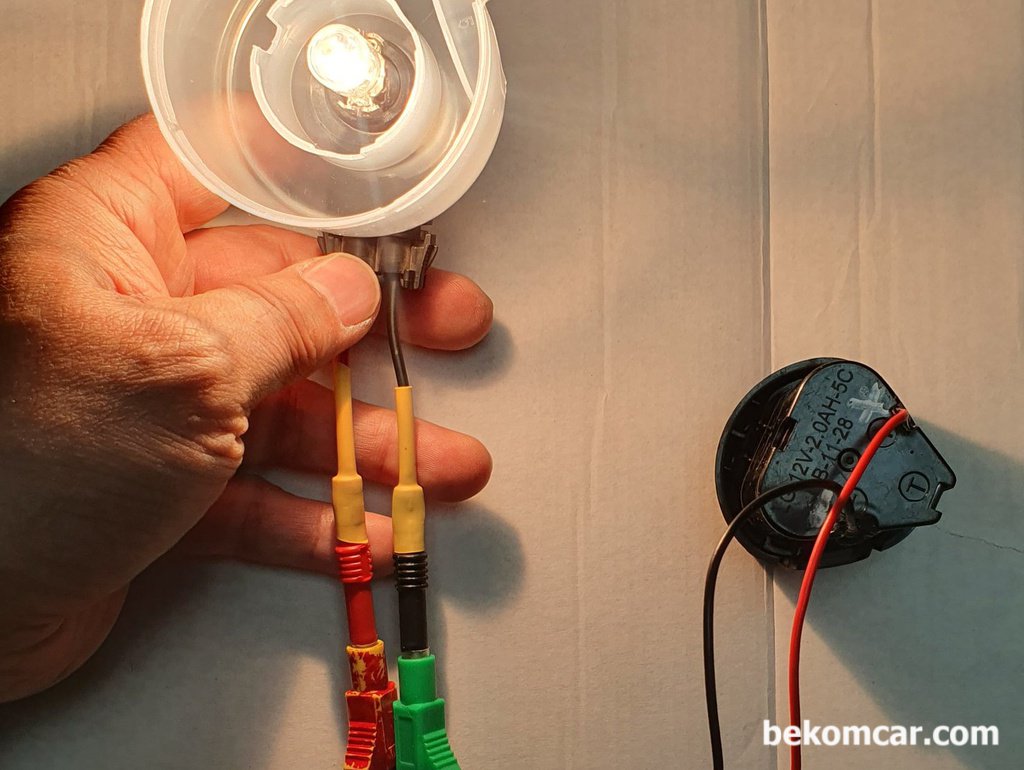 헤드램프 이용하여 부하전압강하 자작 공구|bekomcar.com