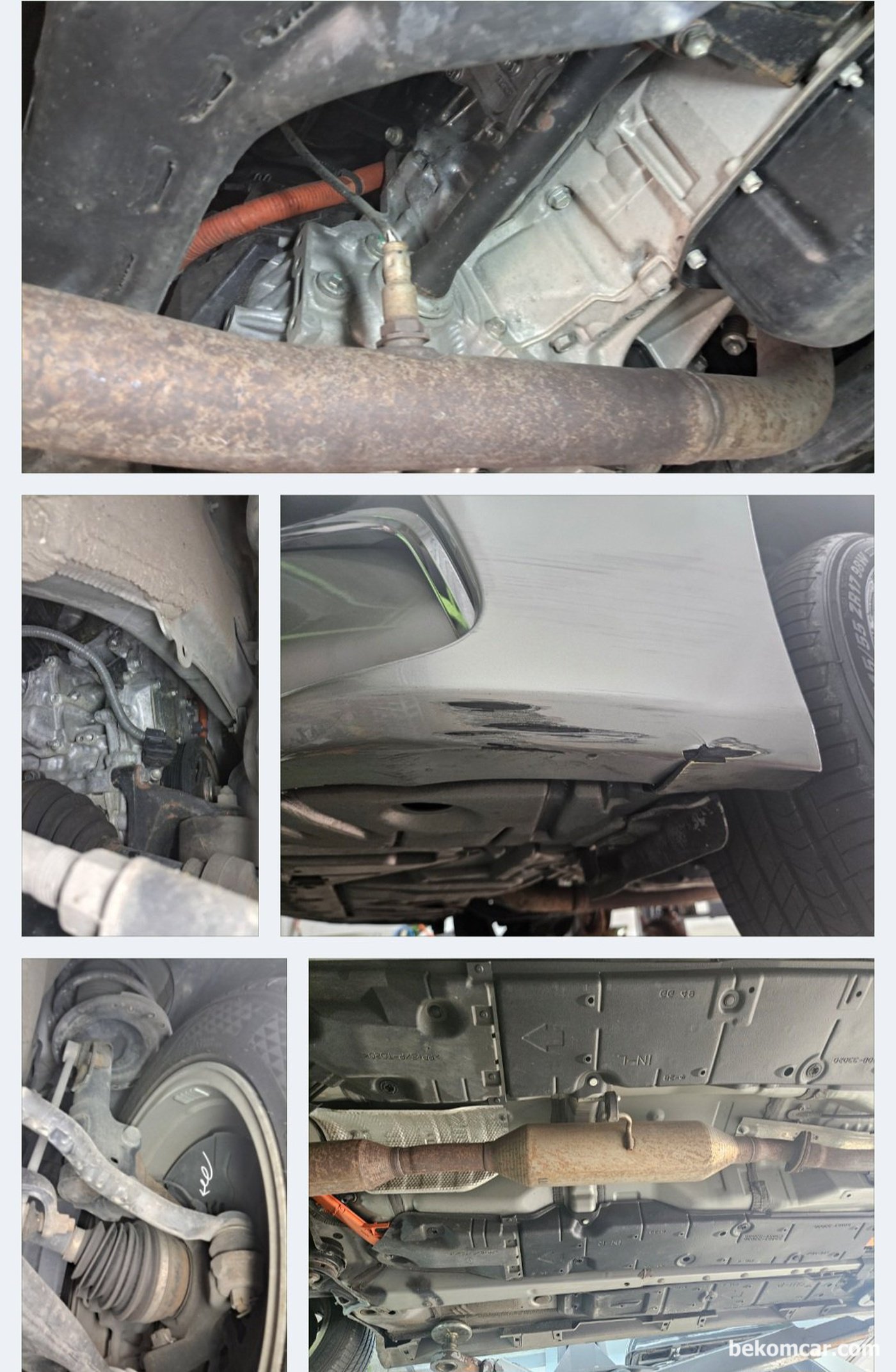 베콤카 중고차구매 및 중고차판매 지원 정밀 점검 과정 기록이다. 하체 점검이다.|بيكومكار (bekomcar)