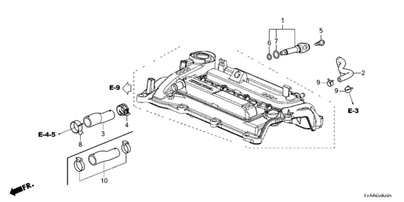 #1. Honda 17130-59B-003Valve Assembly, Pcv|베콤카 차량정밀진단