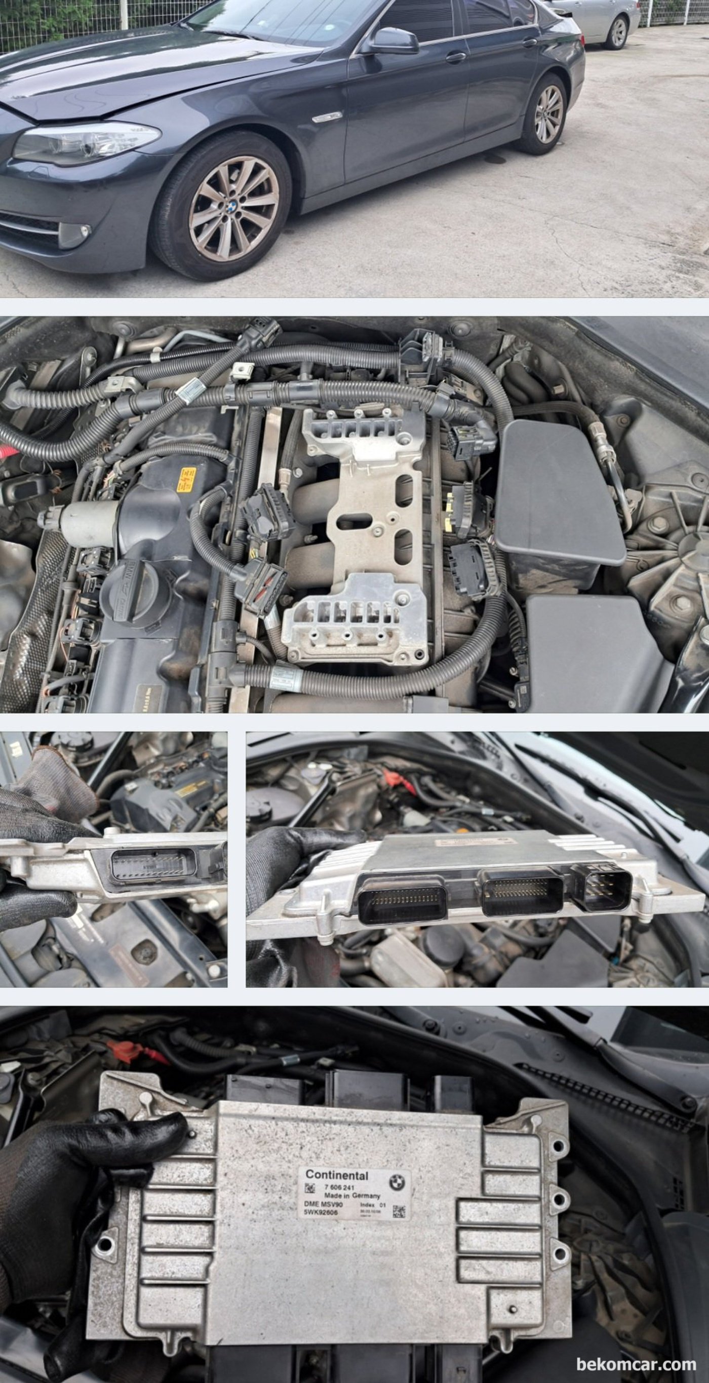 BMW F10 528i CD9304 오일레벨센서 고장코드 정비 과정 시진을 기록으로 남긴다. 베콤카 는 중고자동차 구매전 점검과 자동차 고장코드 진단을 전문으로 한다.|베콤카 차량정밀진단
