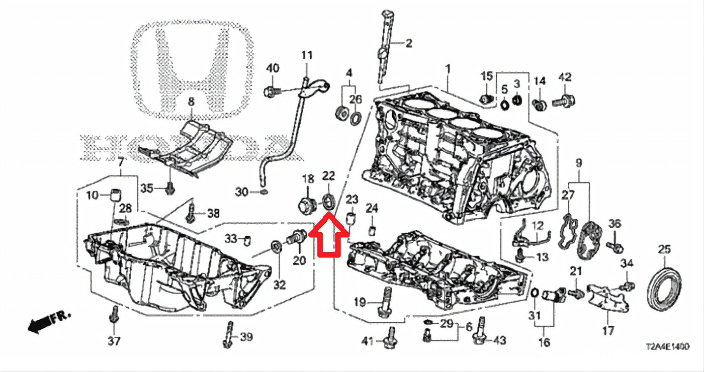 Washer, Sealing (28MM)  
#22번. 90401-PR4-000|贝科姆汽车 (bekomcar)