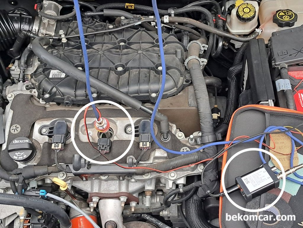 GM대우 2014년 알페온 V6 3.0L GDI 엔진 압축압력센서파형 위주 기록|베콤카 차량정밀진단