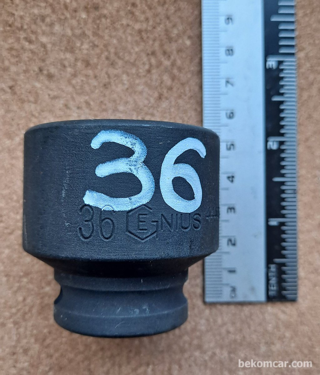 6각 36mm 임팩트용 1/2" 소켓|bekomcar.com