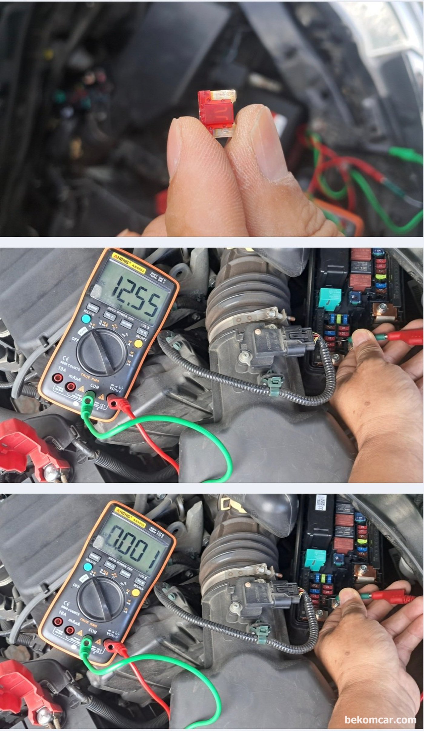 혼다 어코드 'Check Charging System' P16E3 & B1192 LIN 통신에러 발생시 휴즈부터 확인한다.|贝科姆汽车 (bekomcar)