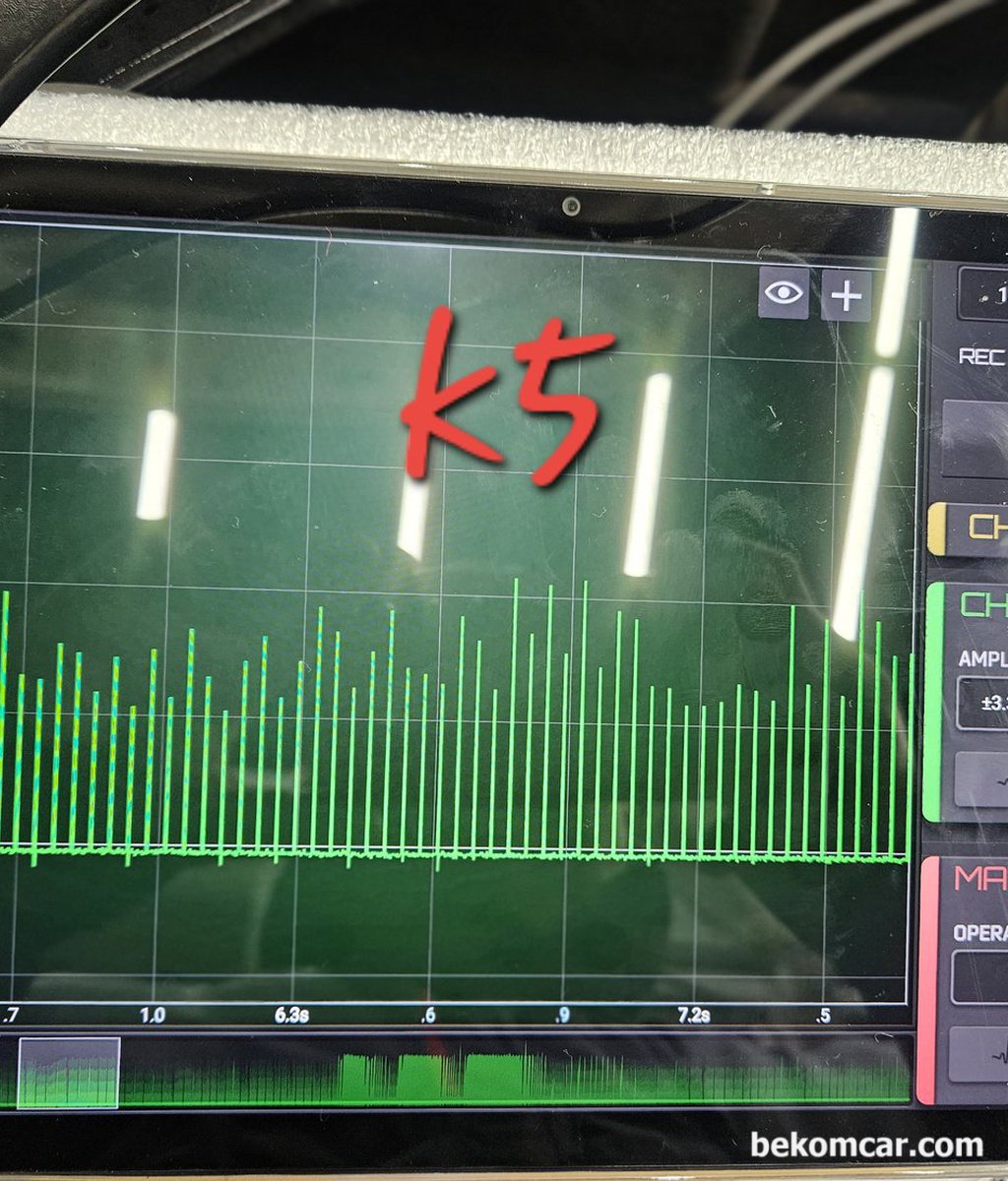 HS512Max로 점화코일 전류계 측정파형이 불규칙합니다. 이유가 뭘까요?|贝科姆汽车 (bekomcar)