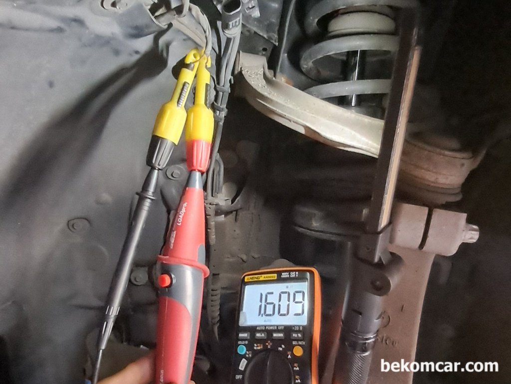 BMW F10 528i ABS 휠스피드센서 저항값측정|베콤카 차량정밀진단