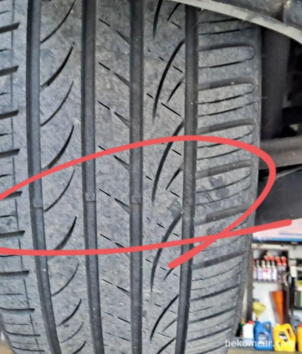 Used car inspection of tire tread wear and look|bekomcar.com